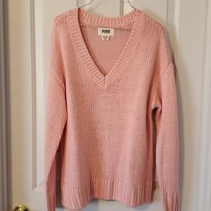 Pink knit sweater